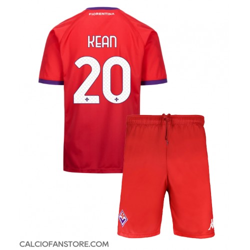 Maglia Calcio Fiorentina Moise Kean #20 Terza Divisa Bambino 2024-25 Manica Corta (+ pantaloncini)